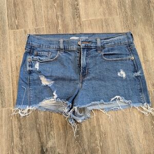Distressed Denim Women Shorts